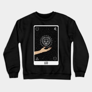 Leo Astrology Tarot Card Crewneck Sweatshirt